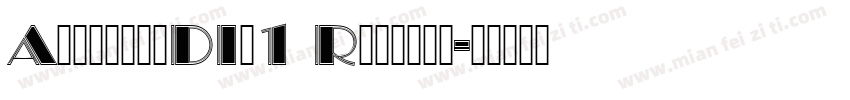 AlgerianDIn1 Regular字体转换